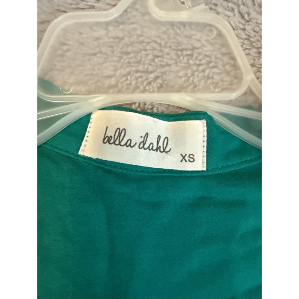 Bella Dahl XS Women’s Green Rayon Button Down Top Soft Flowy - Picture 2 of 7